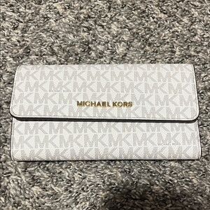Michael Kors Tan Wallet with Gold Accent